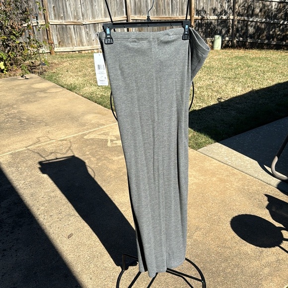 NWT Eileen Fisher XL Straight Ankle Pant Waffle Pants Ash Gray